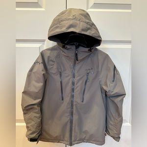 Isbjörn Carver Ski Jacket excellent condition. Boys size 12. Color/grayish brown